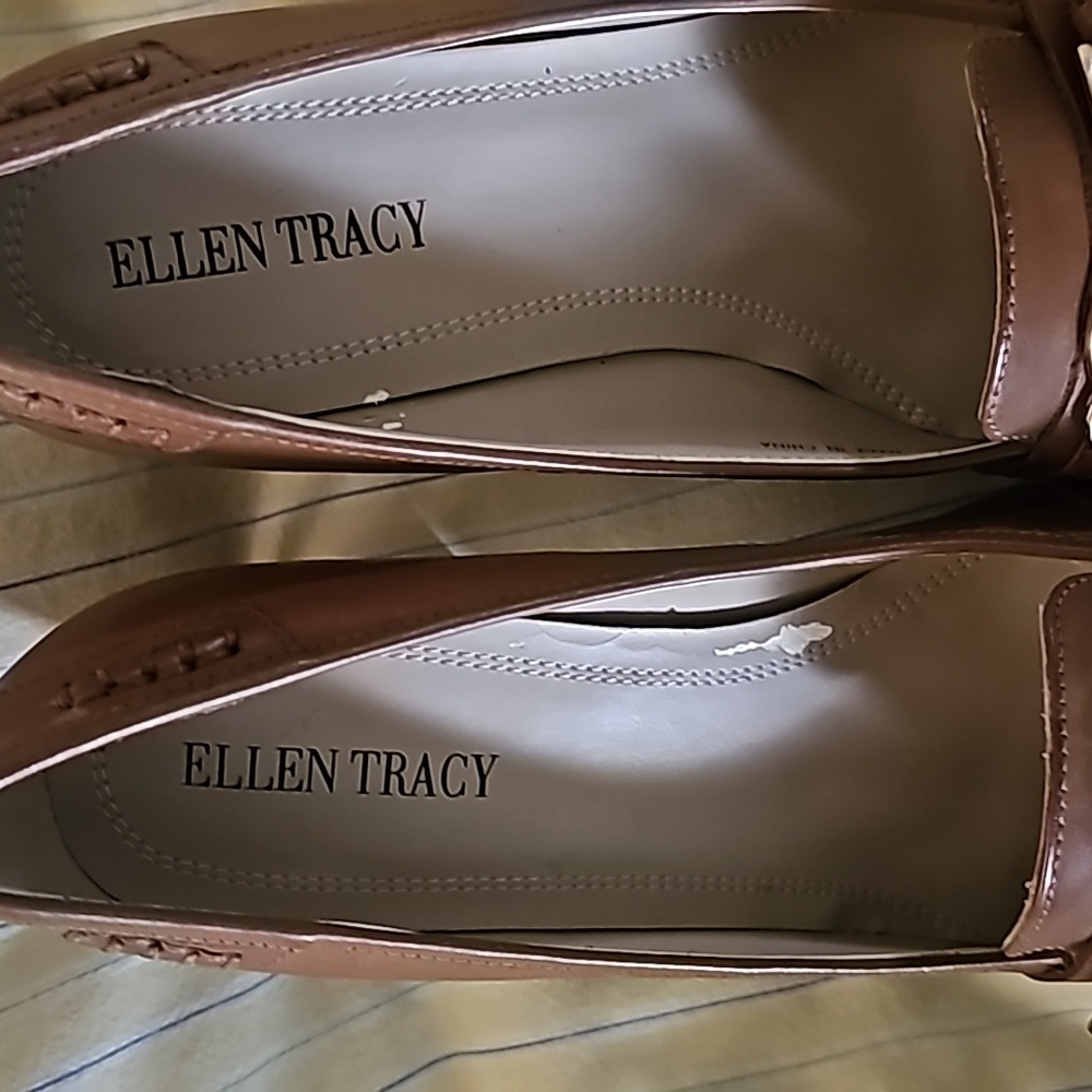 Ellen Tracy Brown Chunky Heels Woman's Size 8 - Picture 14 of 16
